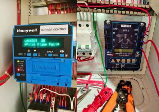Control de quemador industrial