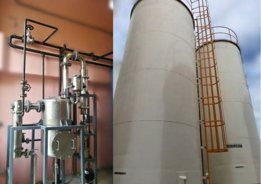 Tanques y equipo de proceso térmico